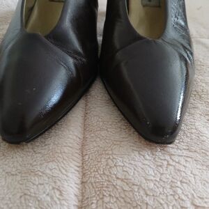 Elegant Brown  And Cream Bellini Leather Shoes